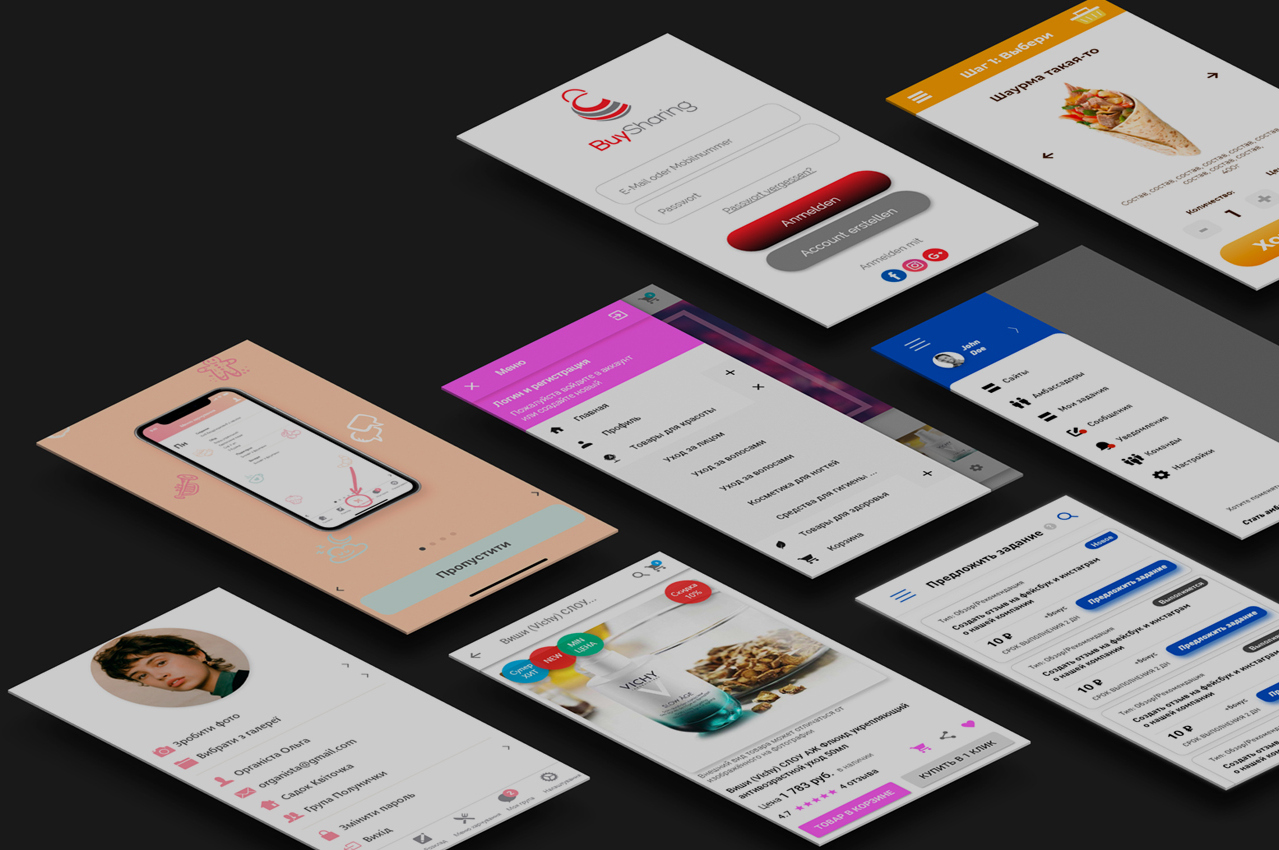 Mobile app design🎨 UX/UI design development for Android and iOS